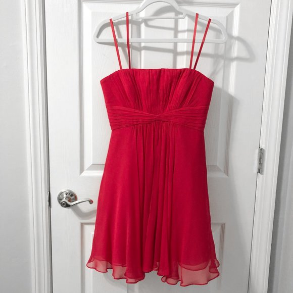 NWT BCBG Duran Strapless Chiffon Dress - Picture 2 of 10